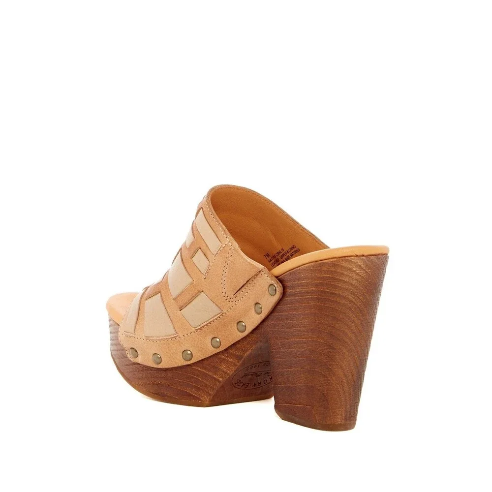 Kork Ease Charissa Platform Sandal Tan Leather